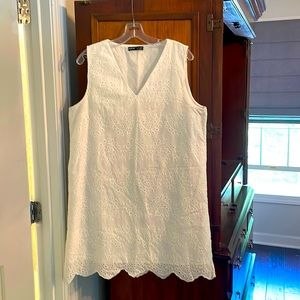 The Little White Dress: Eyelet white Dress loose fit perfect for summer!